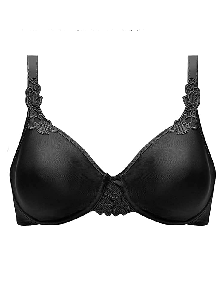 Chantelle Basic Invisible Smooth Custom Fit Bra Black - Image 4